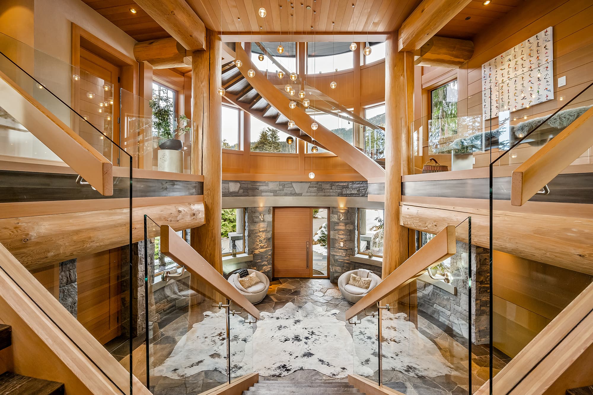 Luxury property captured by drone