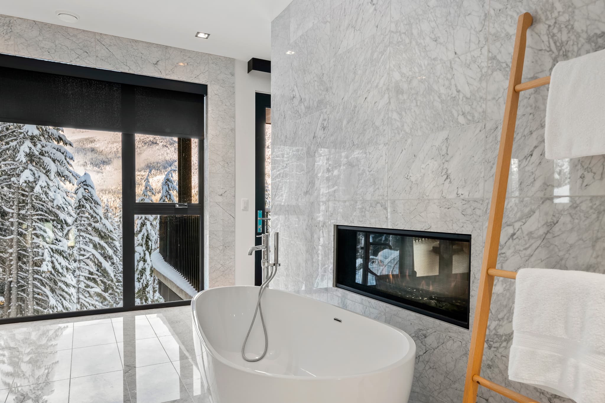 Interior of a luxury Whistler ski chalet