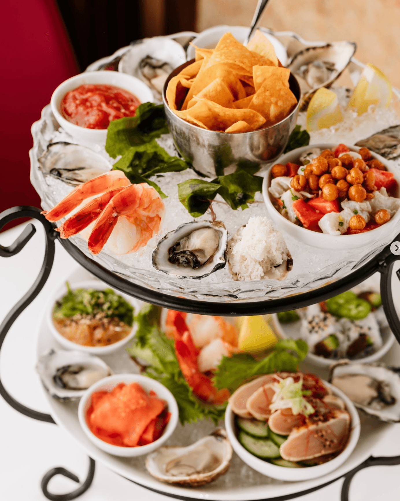 Seafood tower from a Whistler restaurant