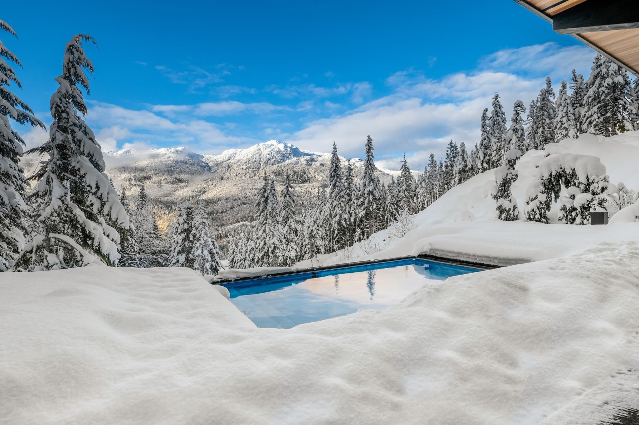 Guests enjoying a luxury Whistler home