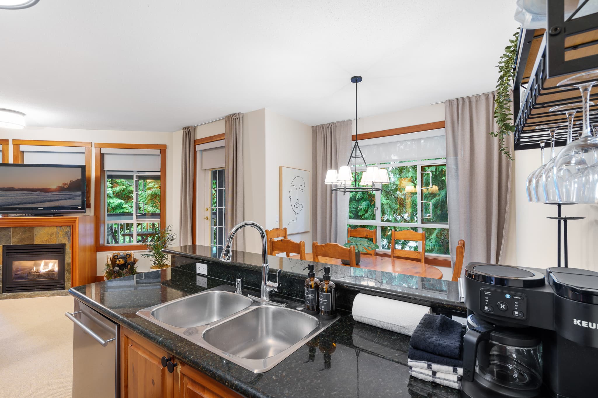 Rare 3-bedroom Whistler Village interior 13